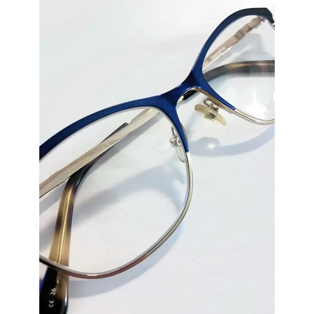 Lilly Pulitzer Eyeglass Frames Georgina Navy Blue Gold Full Rim 49 16 135